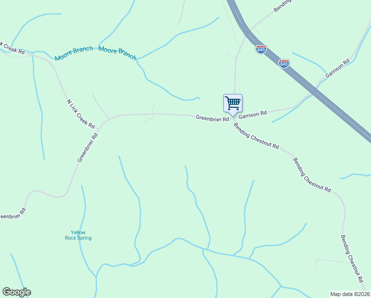 map of restaurants, bars, coffee shops, grocery stores, and more near 5715 Greenbriar Road in Franklin