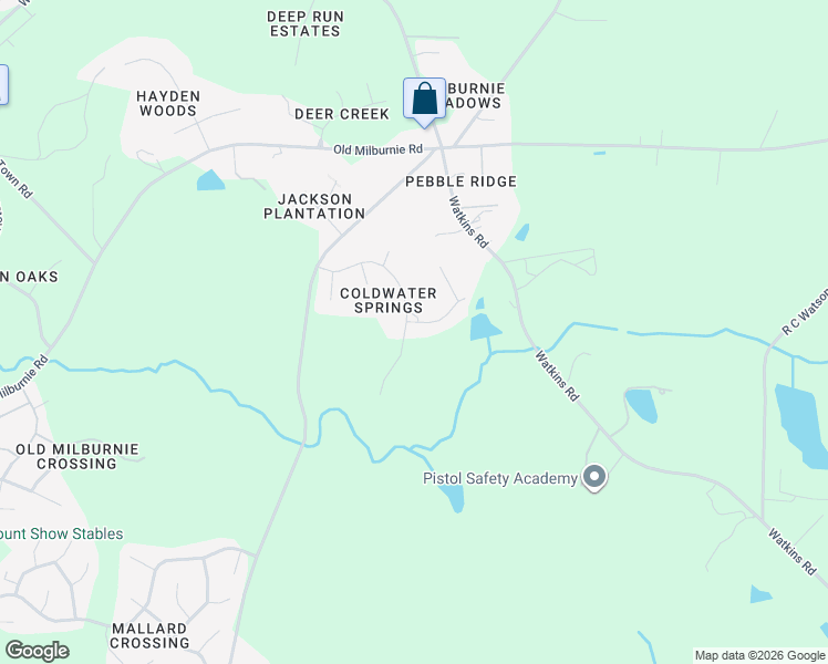 map of restaurants, bars, coffee shops, grocery stores, and more near 4325 Coldwater Springs Drive in Raleigh