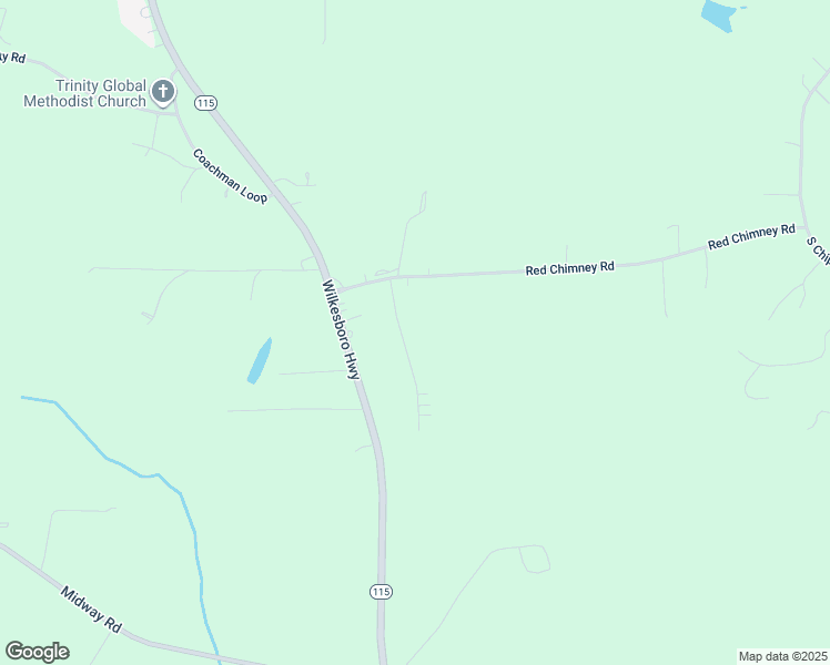 map of restaurants, bars, coffee shops, grocery stores, and more near 153 Foy Lane in Statesville