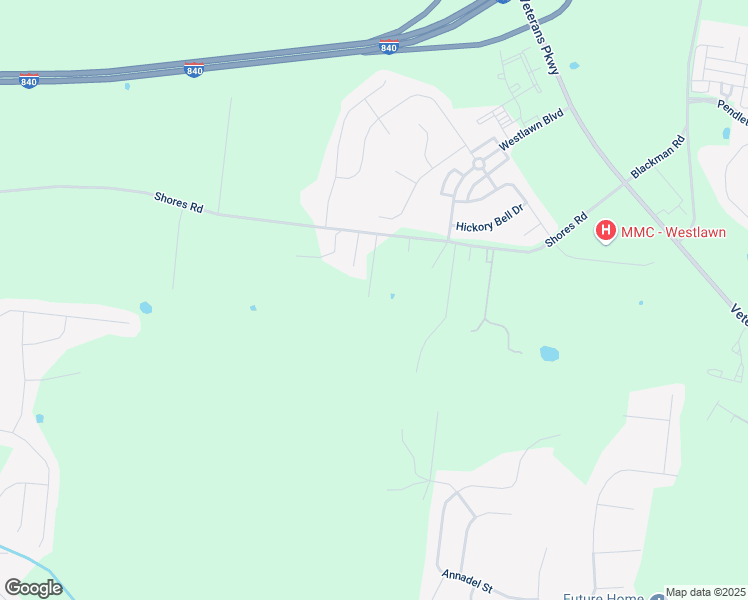 map of restaurants, bars, coffee shops, grocery stores, and more near 3643 Shores Road in Murfreesboro