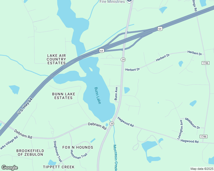 map of restaurants, bars, coffee shops, grocery stores, and more near Rockwater Way in Johnston County