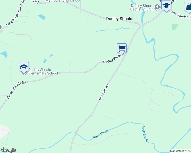 map of restaurants, bars, coffee shops, grocery stores, and more near 1653 Dudley Shoals Road in Granite Falls