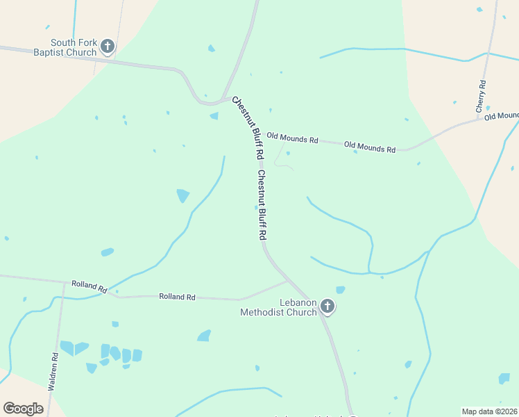 map of restaurants, bars, coffee shops, grocery stores, and more near 6477 Chestnut Bluff Road in Halls