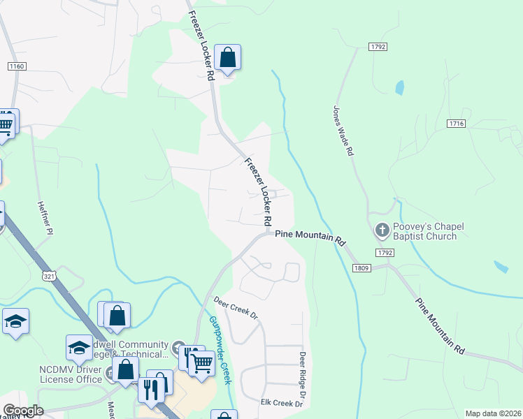 map of restaurants, bars, coffee shops, grocery stores, and more near 2646 Cougar Lane in Hudson
