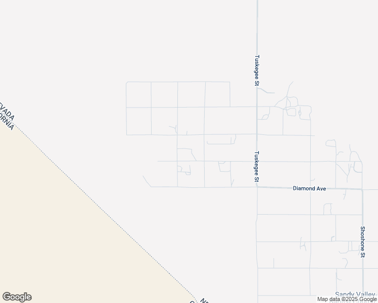 map of restaurants, bars, coffee shops, grocery stores, and more near 3340 Copper Avenue in Sandy Valley