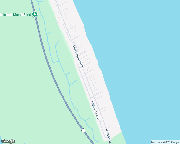 map of restaurants, bars, coffee shops, grocery stores, and more near 209 East Altoona Street in Nags Head