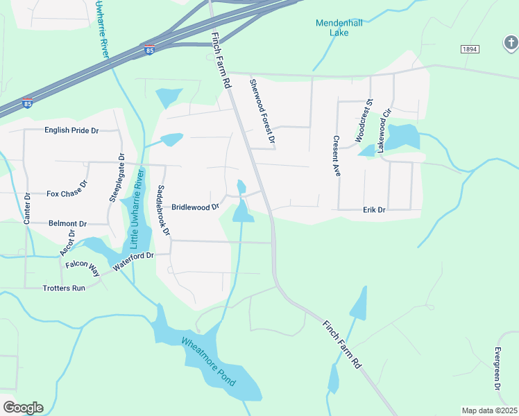 map of restaurants, bars, coffee shops, grocery stores, and more near 3778 Cameron Court in Trinity