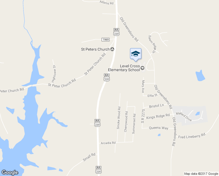 map of restaurants, bars, coffee shops, grocery stores, and more near 8544 U.S. 220 Business in Randleman