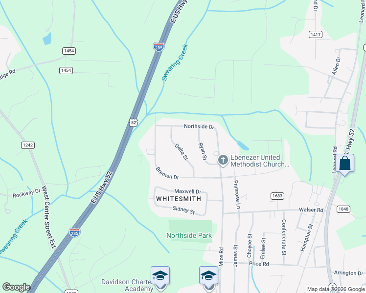 map of restaurants, bars, coffee shops, grocery stores, and more near 118 Delta Street in Lexington