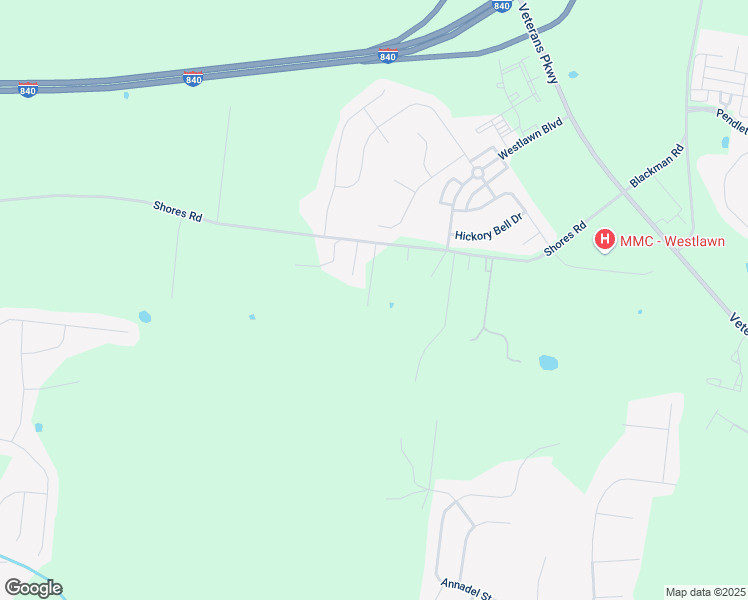 map of restaurants, bars, coffee shops, grocery stores, and more near 3643 Shores Road in Murfreesboro