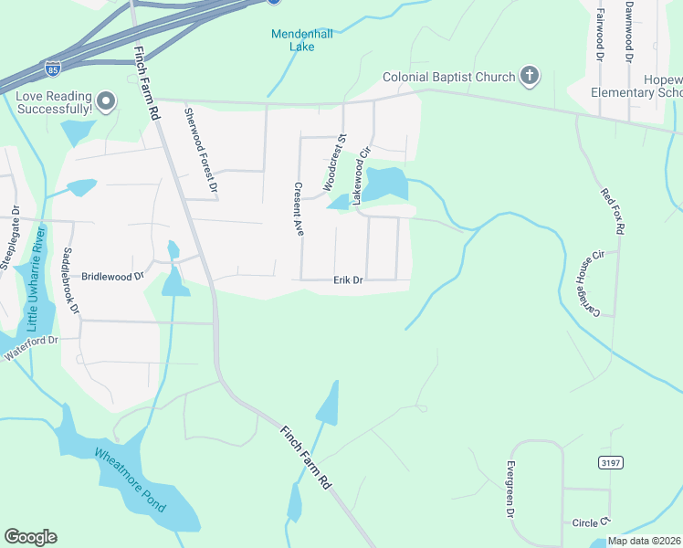 map of restaurants, bars, coffee shops, grocery stores, and more near 6841 Erik Drive in Trinity