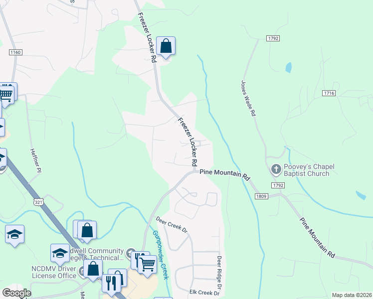 map of restaurants, bars, coffee shops, grocery stores, and more near 2646 Cougar Lane in Hudson