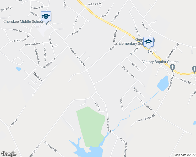 map of restaurants, bars, coffee shops, grocery stores, and more near 107 Bailey Road in Kingston