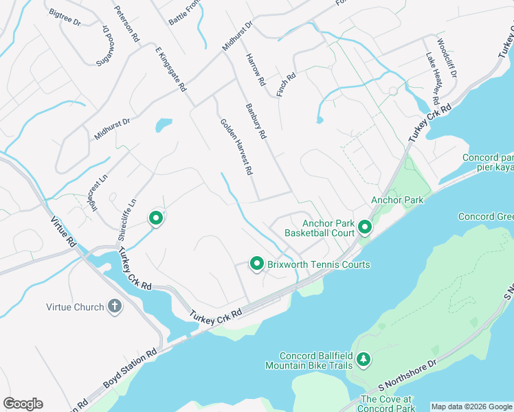 map of restaurants, bars, coffee shops, grocery stores, and more near 11720 Black Powder Drive in Knoxville