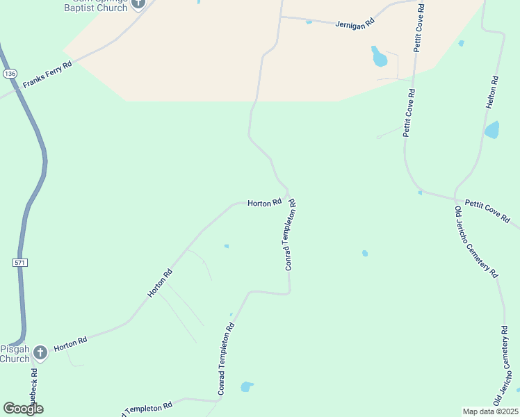 map of restaurants, bars, coffee shops, grocery stores, and more near 1101 Horton Road in Quebeck
