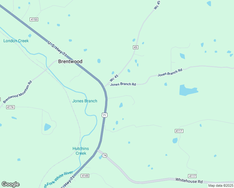 map of restaurants, bars, coffee shops, grocery stores, and more near 16860 U.S. 71 in Winslow