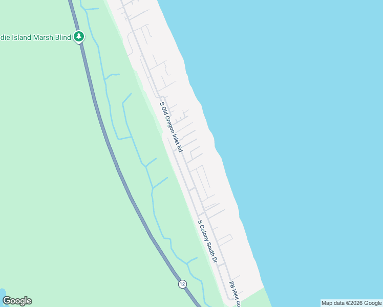 map of restaurants, bars, coffee shops, grocery stores, and more near 209 E Altoona St in Nags Head