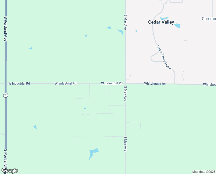 map of restaurants, bars, coffee shops, grocery stores, and more near 12701-14099 West Industrial Road in Guthrie