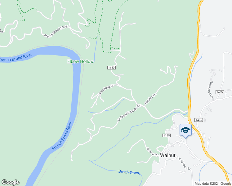 map of restaurants, bars, coffee shops, grocery stores, and more near 691 Sandy Bottom Road in Marshall