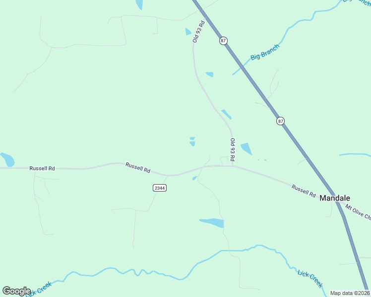 map of restaurants, bars, coffee shops, grocery stores, and more near 4322 Russell Road in Graham