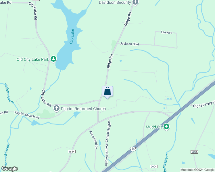 map of restaurants, bars, coffee shops, grocery stores, and more near 416 Ridge Road in Lexington