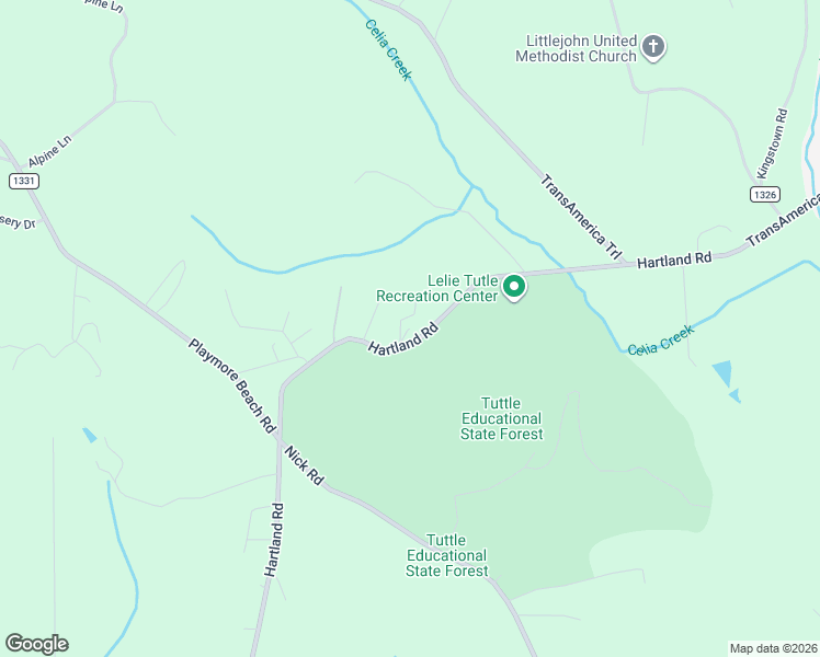 map of restaurants, bars, coffee shops, grocery stores, and more near 3885 Hartland Road in Lenoir
