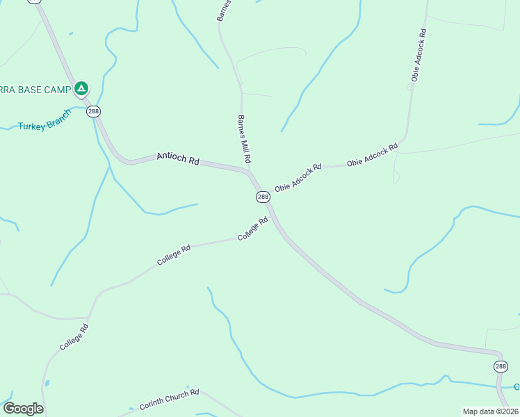 map of restaurants, bars, coffee shops, grocery stores, and more near 166 College Road in Smithville