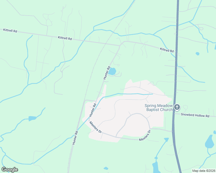 map of restaurants, bars, coffee shops, grocery stores, and more near 1388 Hunter Road in Franklin
