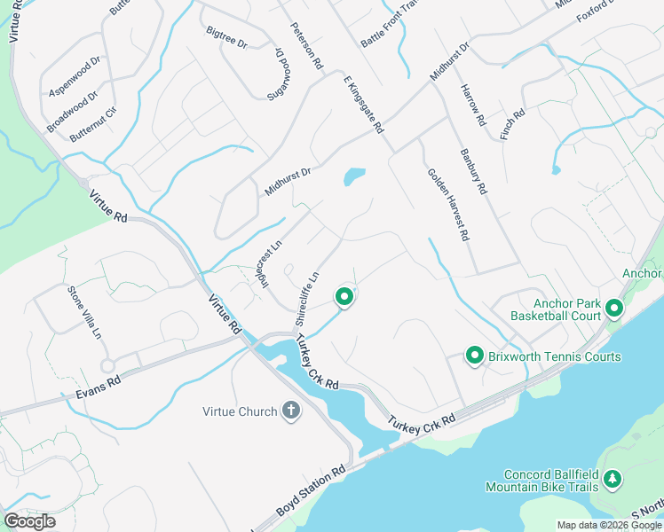map of restaurants, bars, coffee shops, grocery stores, and more near 11619 Shirecliffe Lane in Knoxville