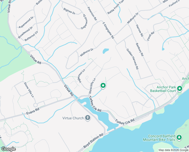 map of restaurants, bars, coffee shops, grocery stores, and more near 11619 Shirecliffe Lane in Knoxville