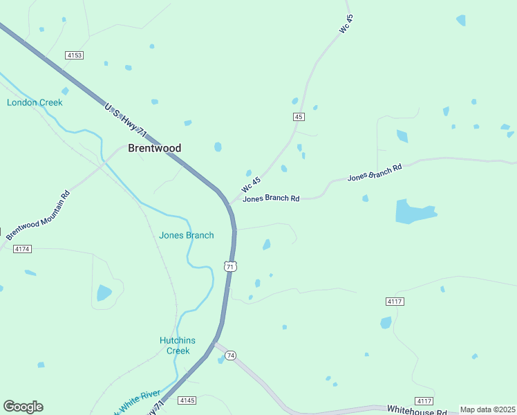 map of restaurants, bars, coffee shops, grocery stores, and more near 16860 U.S. 71 in Winslow