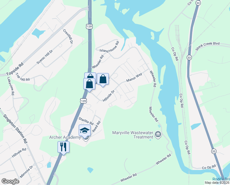 map of restaurants, bars, coffee shops, grocery stores, and more near 921 Warrior Hill Drive in Louisville