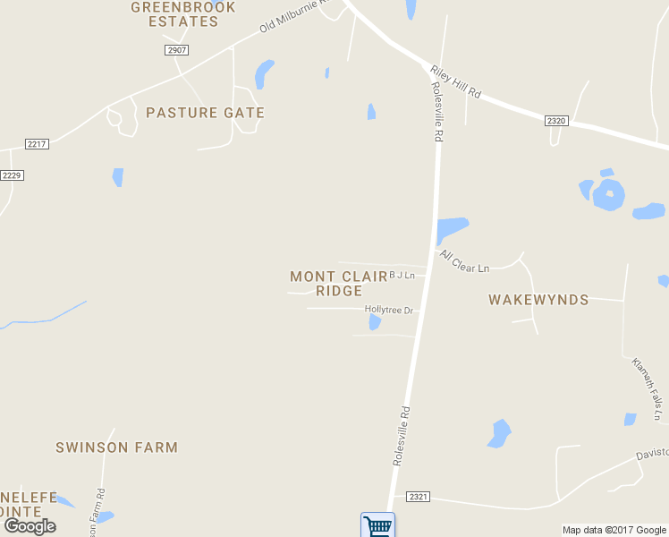 map of restaurants, bars, coffee shops, grocery stores, and more near 5708 Teaco Drive in Wendell