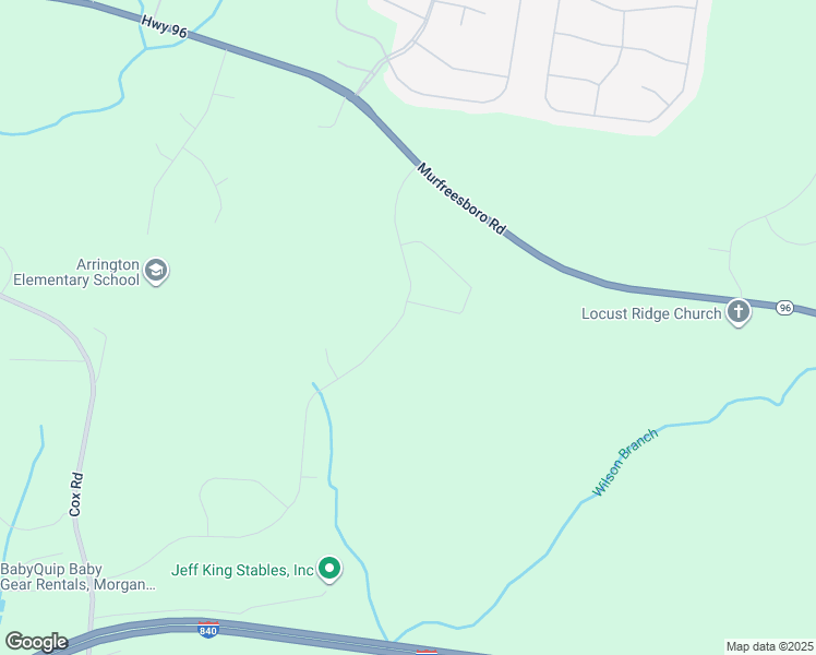 map of restaurants, bars, coffee shops, grocery stores, and more near 7247 Fiddlers Glen Drive in Arrington