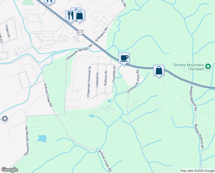 map of restaurants, bars, coffee shops, grocery stores, and more near 239 Kathryn Drive in Seymour
