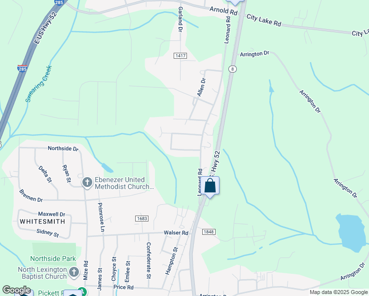 map of restaurants, bars, coffee shops, grocery stores, and more near 194 Robertson Street in Lexington