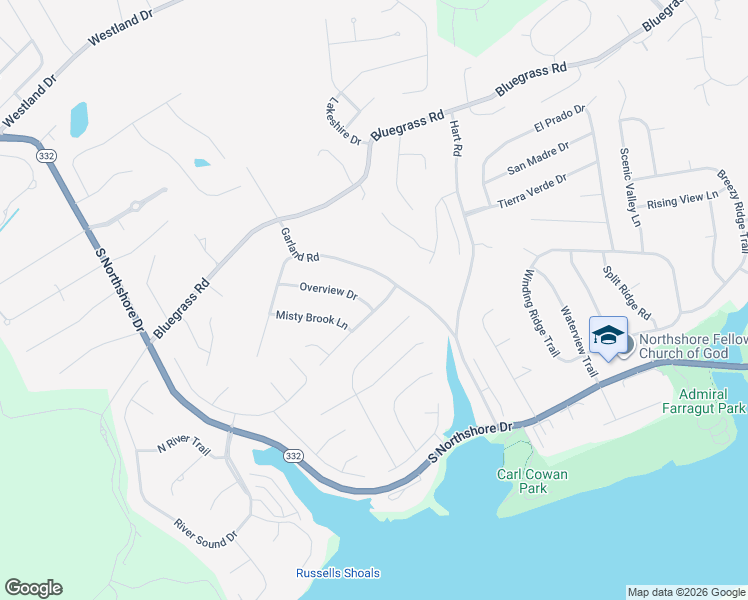 map of restaurants, bars, coffee shops, grocery stores, and more near 1705 Harts View Drive in Knoxville