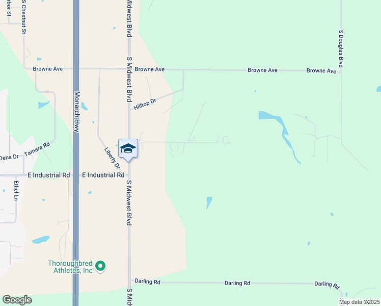 map of restaurants, bars, coffee shops, grocery stores, and more near 3301 2 Creeks Road in Guthrie