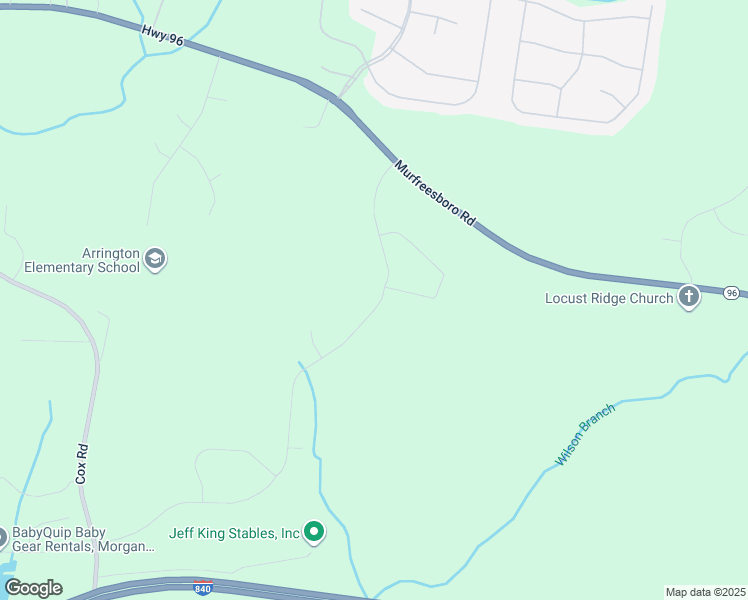 map of restaurants, bars, coffee shops, grocery stores, and more near 7247 Fiddlers Glen Drive in Arrington