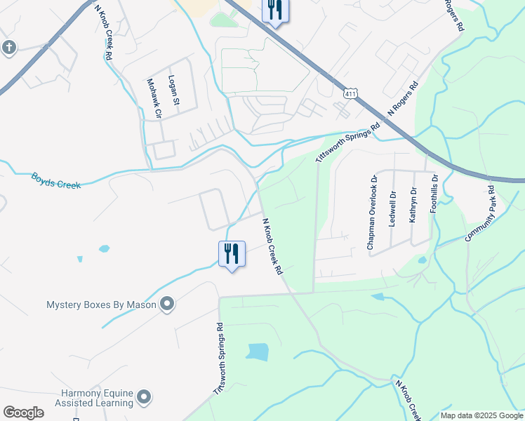 map of restaurants, bars, coffee shops, grocery stores, and more near 926 Long John Trce in Seymour