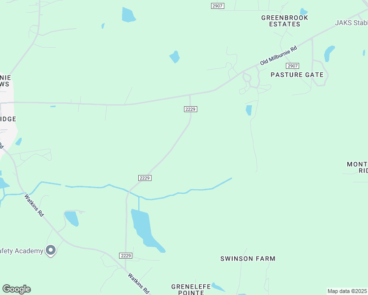 map of restaurants, bars, coffee shops, grocery stores, and more near 2032 Rc Watson Road in Wendell