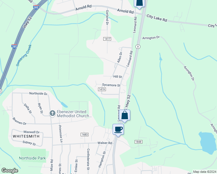 map of restaurants, bars, coffee shops, grocery stores, and more near 216 Sycamore Street in Lexington