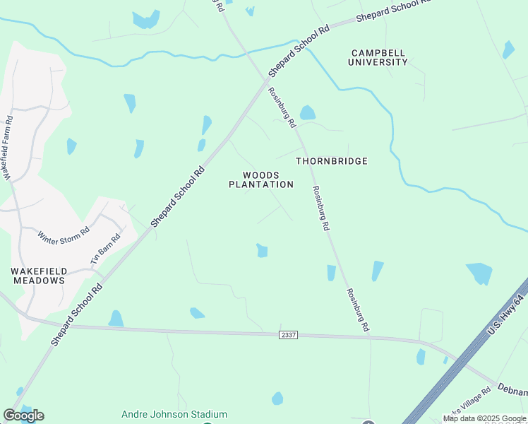 map of restaurants, bars, coffee shops, grocery stores, and more near 2309 Raida Drive in Zebulon