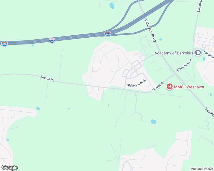 map of restaurants, bars, coffee shops, grocery stores, and more near 1016 Webbs Retreat in Murfreesboro