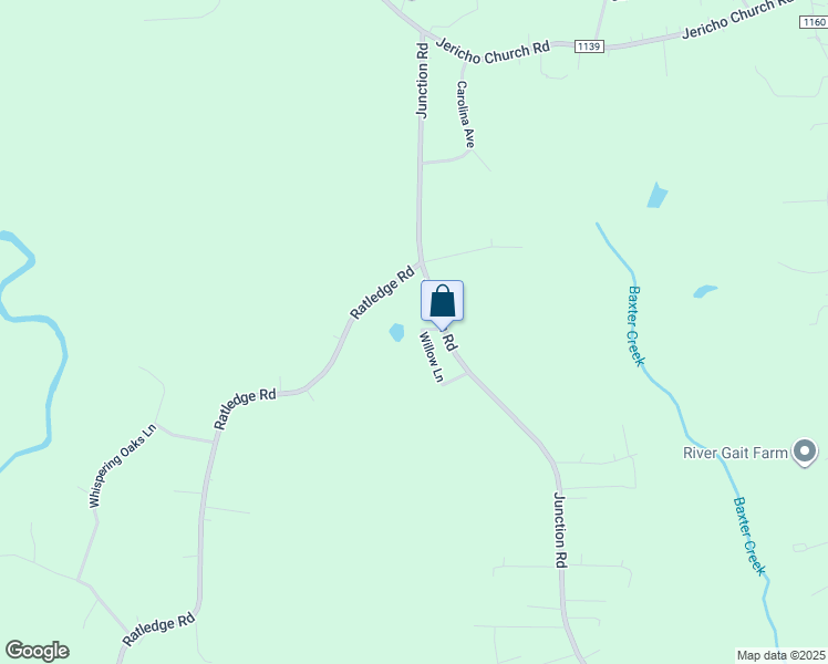 map of restaurants, bars, coffee shops, grocery stores, and more near 120 Willow Lane in Mocksville