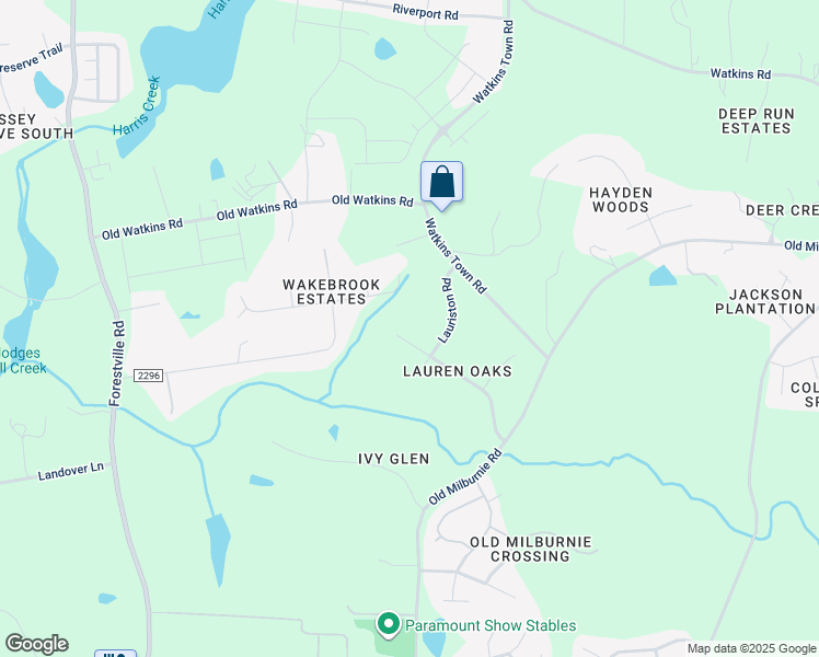 map of restaurants, bars, coffee shops, grocery stores, and more near 2912 Lauren Oaks Drive in Raleigh