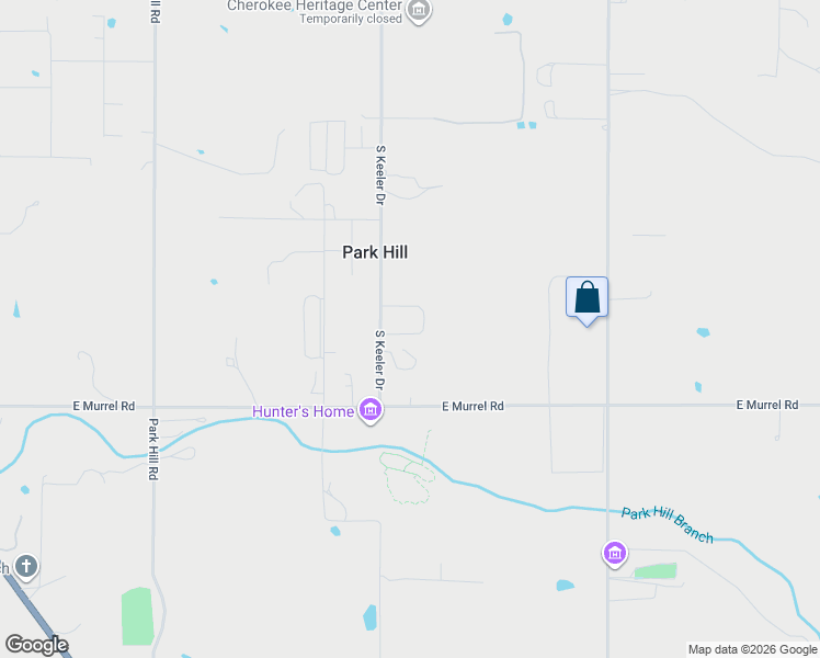 map of restaurants, bars, coffee shops, grocery stores, and more near 21823 South Ginger Drive in Park Hill