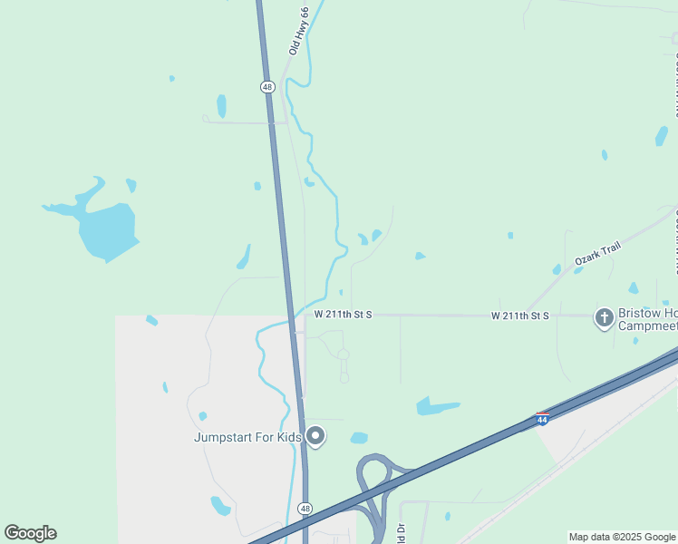 map of restaurants, bars, coffee shops, grocery stores, and more near 35119 West 211th Street South in Bristow