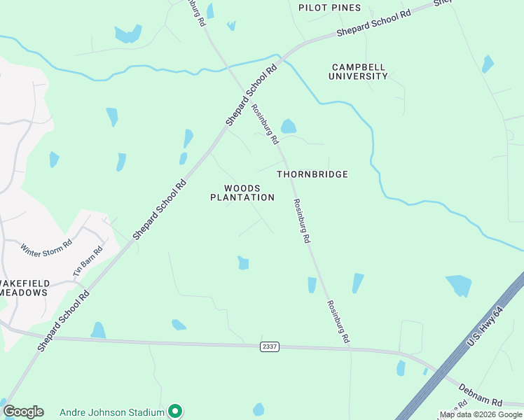 map of restaurants, bars, coffee shops, grocery stores, and more near 2920 Plantation Glen Drive in Zebulon