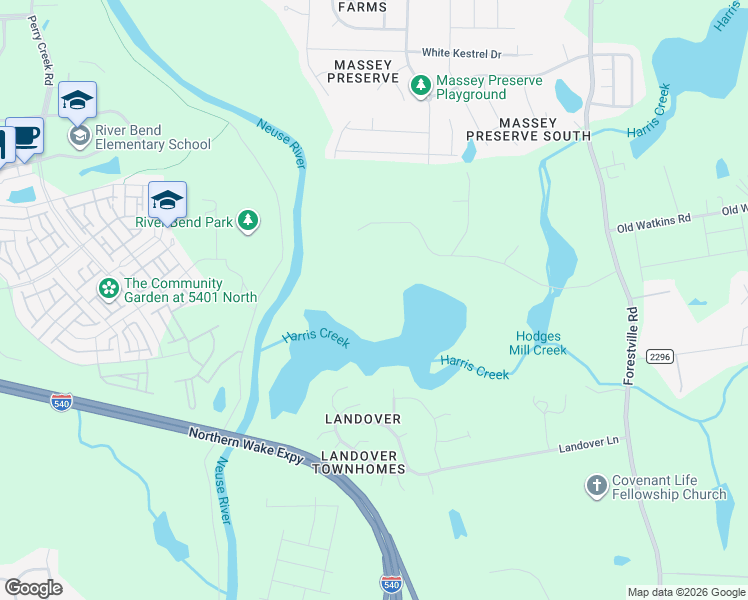 map of restaurants, bars, coffee shops, grocery stores, and more near 4004 Granite Ridge Trail in Raleigh